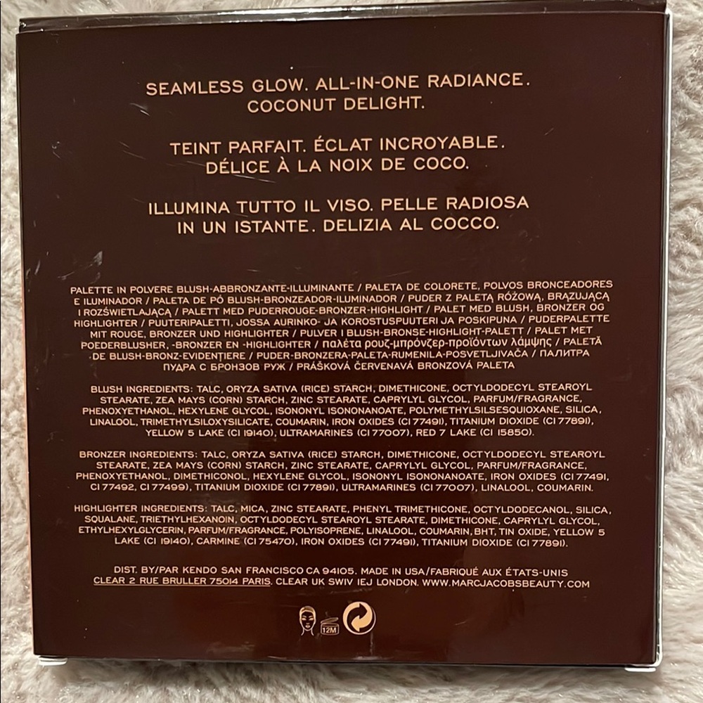 Marc Jacobs Cafe O!Mega Blush Bronzer Highlighter Palette - Picture 2 of 7